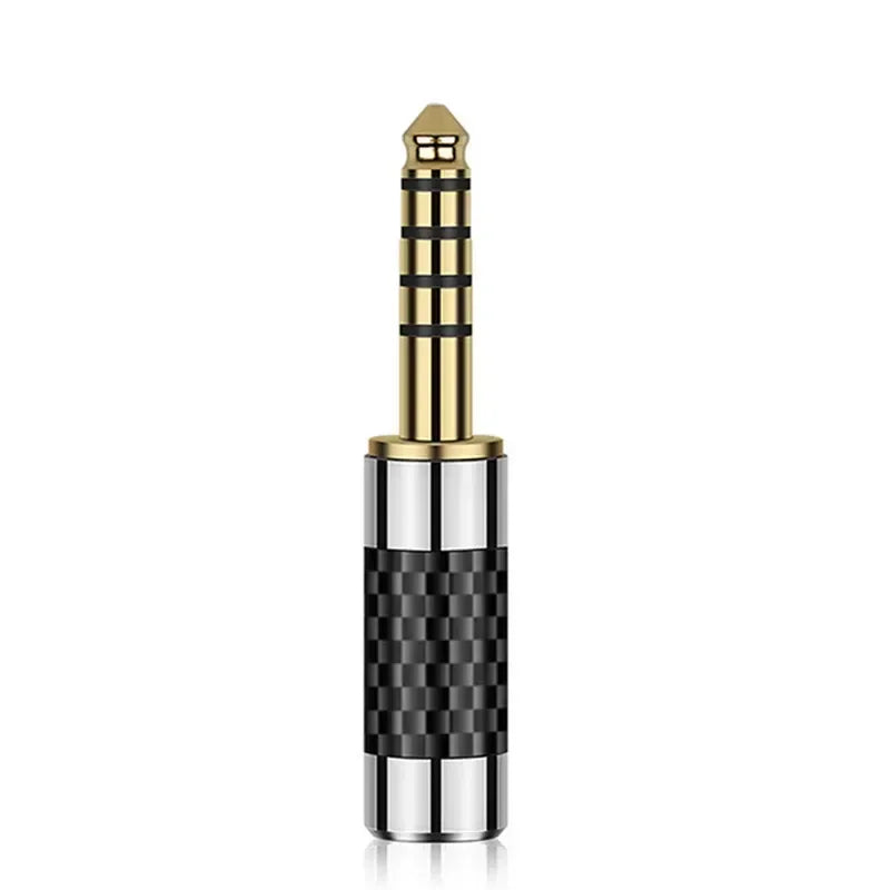 Jack 4.4mm Connector Balanced Interface Speaker Terminal Copper Male Plug Audio Conector DIY Headphones Cable Gold Rhodium