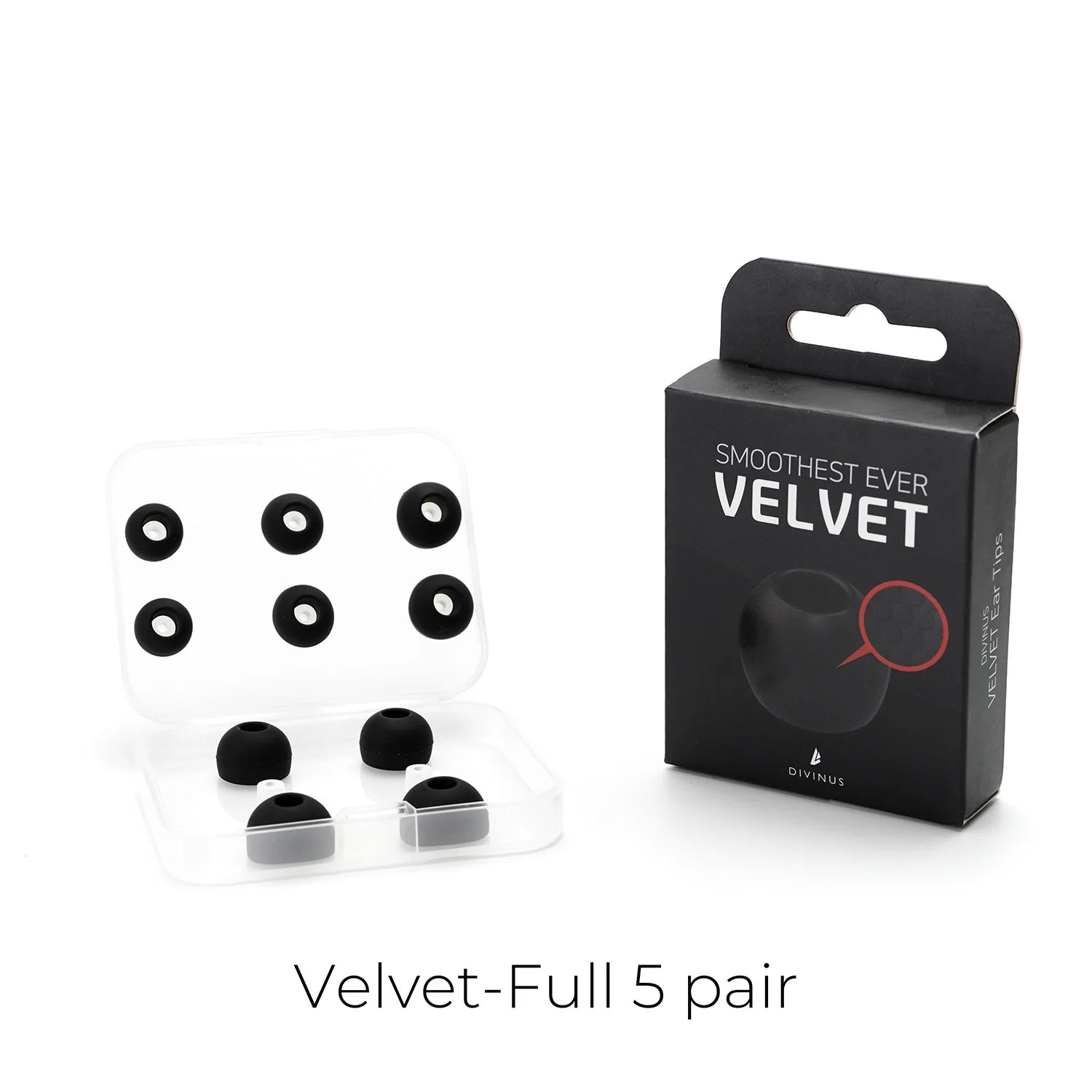 HiFiGo Divinus Velvet Silicone Earphones Ear Tips for Nozzle Size 3-5mm
