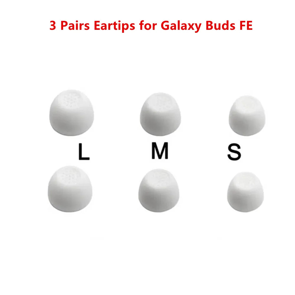 Memory Foam Ear Wing Tips for Samsung Galaxy Buds FE L/M/S - 3+2 pairs (10 pieces)