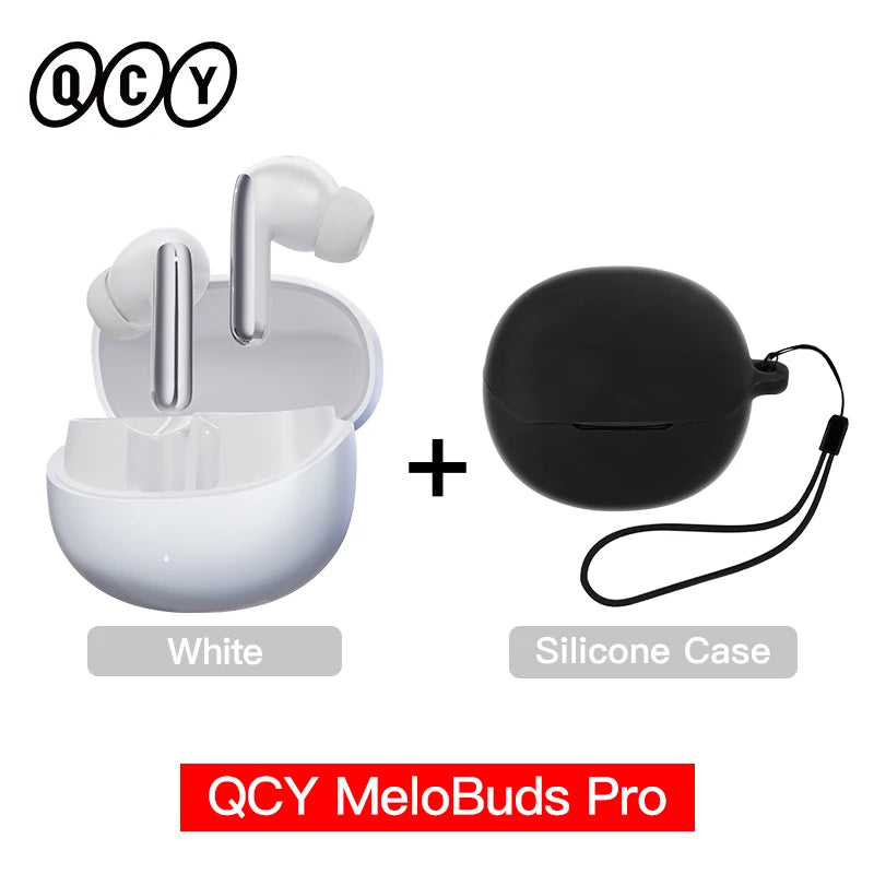 QCY MeloBuds Pro ANC TWS Earphones - 46dB Hybrid ANC Hi-Res LDAC Earbuds 6 Mic Headphones in-Ear Detection