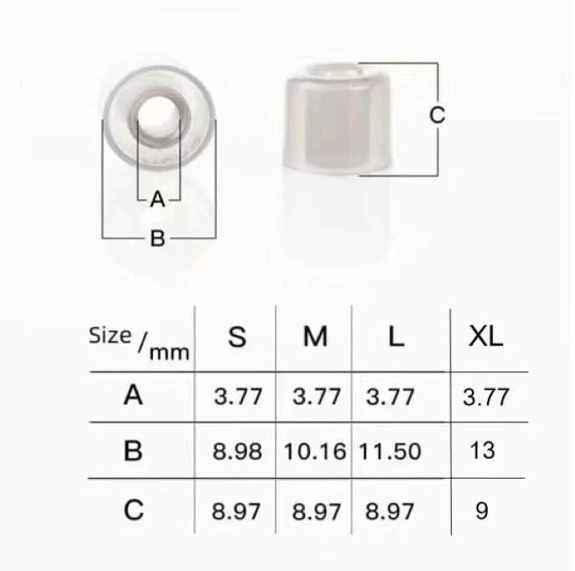 DUNU S&S (Stage & Studio) Silicone Eartips For 4.0mm-6mm Nozzle S/M/L/XL