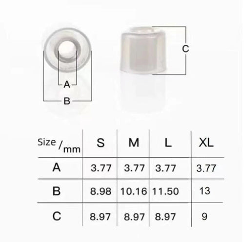 DUNU S&S (Stage & Studio) Silicone Eartips For 4.0mm-6mm Nozzle S/M/L/XL