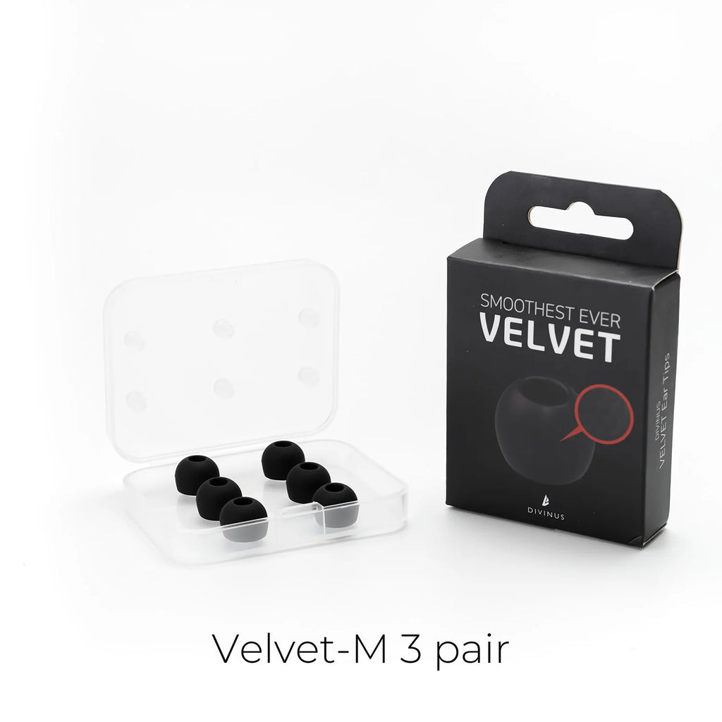 HiFiGo Divinus Velvet Silicone Earphones Ear Tips for Nozzle Size 3-5mm