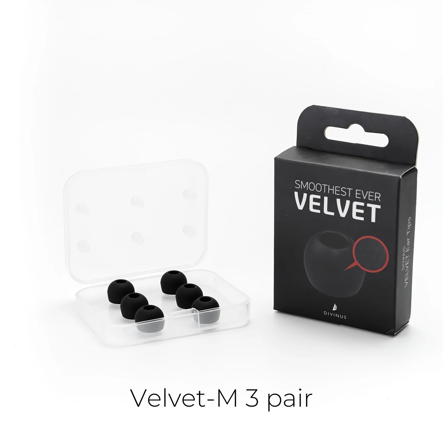 HiFiGo Divinus Velvet Silicone Earphones Ear Tips for Nozzle Size 3-5mm