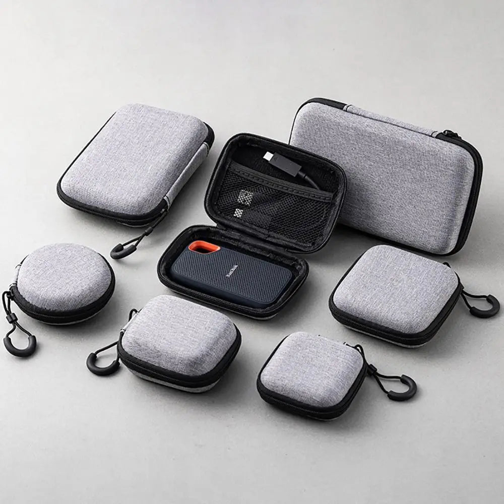 EVA Storage Carrying Bag - Earphone Case For Airpods Earphones/Phone/Cable and Accessories