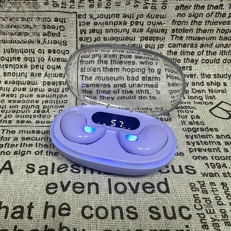 NEW X55 Earphone Stereo Hidden Headsets with Mic HD Call Waterproof Sleeping Earbuds Wireless Mini Headphones TWS Bluetooth