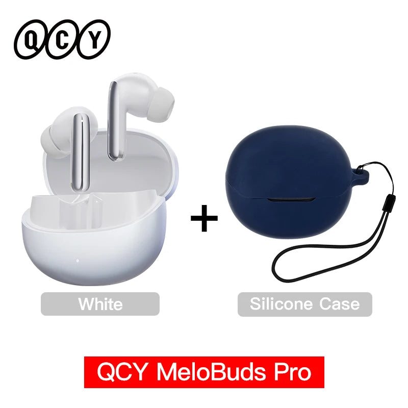 QCY MeloBuds Pro ANC TWS Earphones - 46dB Hybrid ANC Hi-Res LDAC Earbuds 6 Mic Headphones in-Ear Detection