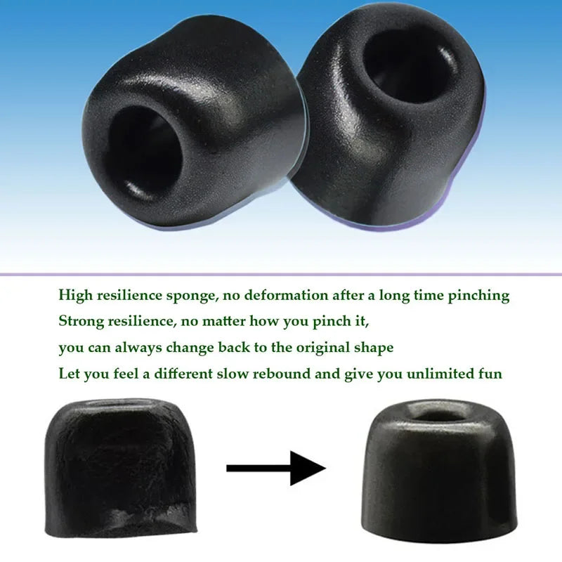 Memory Foam Eartips T100 - 3.0mm - for Shure SE215
