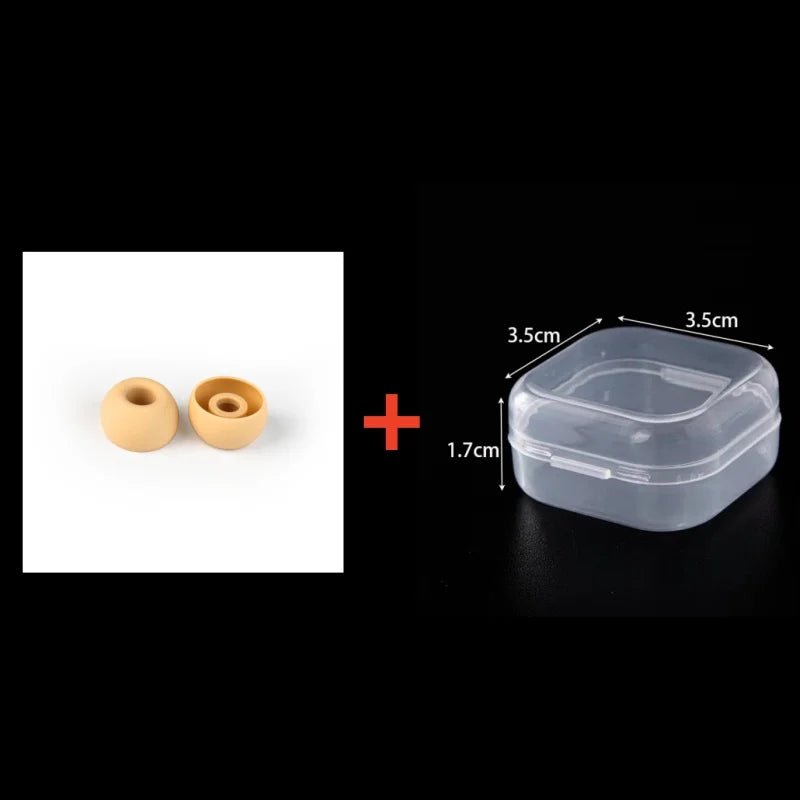 KBEAR Coffee Eartips Wired Headphones Silicone ear tips Skin-safe Ergonomic design for KB02 KB03 Rosefinch