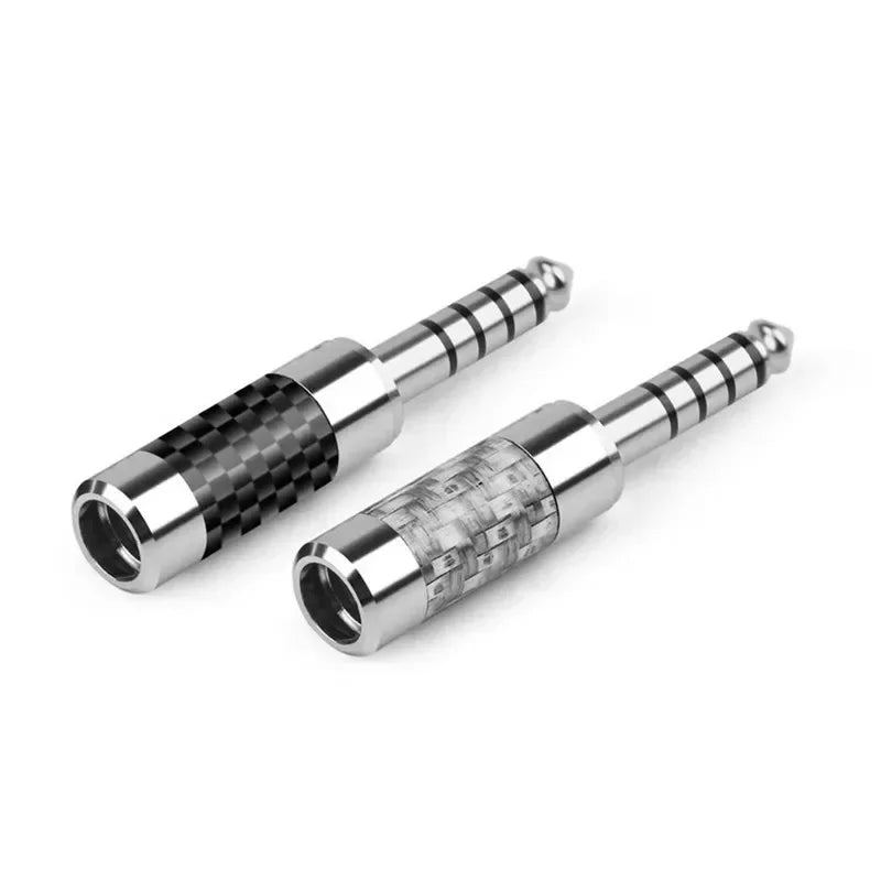 Jack 4.4mm Connector Balanced Interface Speaker Terminal Copper Male Plug Audio Conector DIY Headphones Cable Gold Rhodium