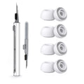 Liquid Silicone Noise Reduction Eartips for Airpods Pro 1 and 2 - 4 pairs with Cleaning Pen