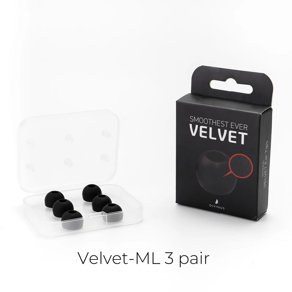 HiFiGo Divinus Velvet Silicone Earphones Ear Tips for Nozzle Size 3-5mm