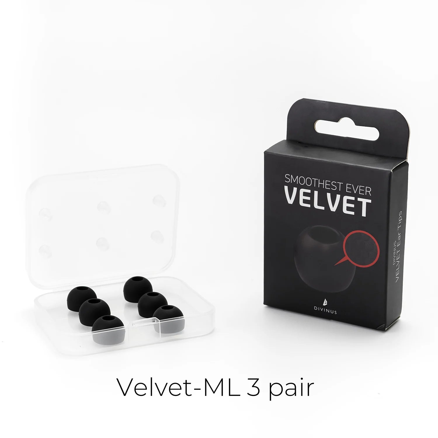 HiFiGo Divinus Velvet Silicone Earphones Ear Tips for Nozzle Size 3-5mm