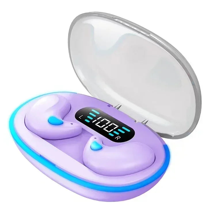 NEW X55 Earphone Stereo Hidden Headsets with Mic HD Call Waterproof Sleeping Earbuds Wireless Mini Headphones TWS Bluetooth