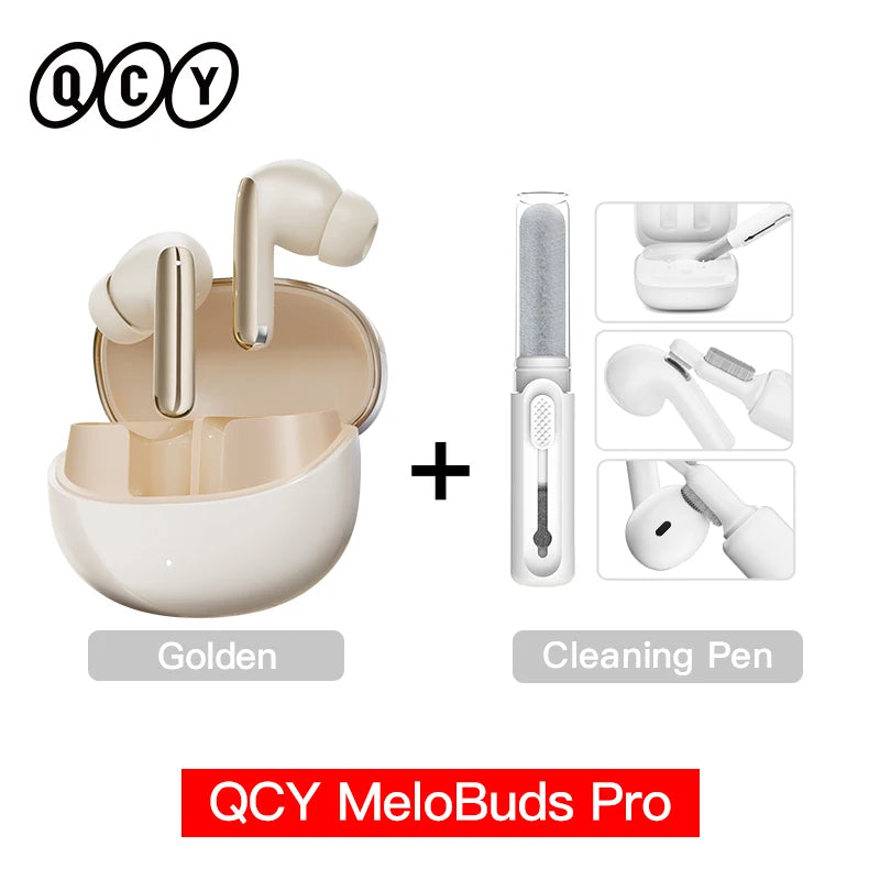 QCY MeloBuds Pro ANC TWS Earphones - 46dB Hybrid ANC Hi-Res LDAC Earbuds 6 Mic Headphones in-Ear Detection
