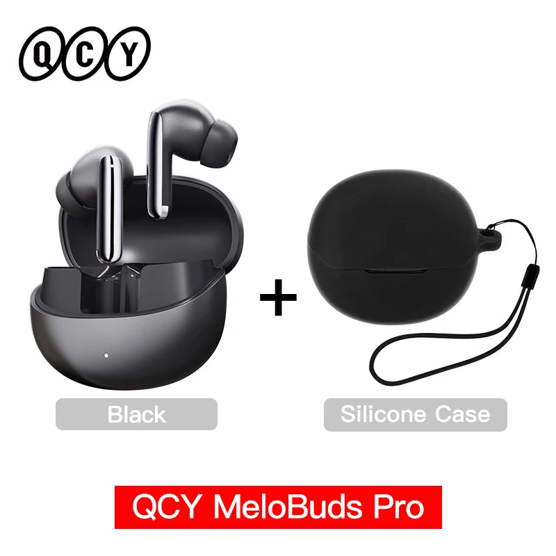 QCY MeloBuds Pro ANC TWS Earphones - 46dB Hybrid ANC Hi-Res LDAC Earbuds 6 Mic Headphones in-Ear Detection