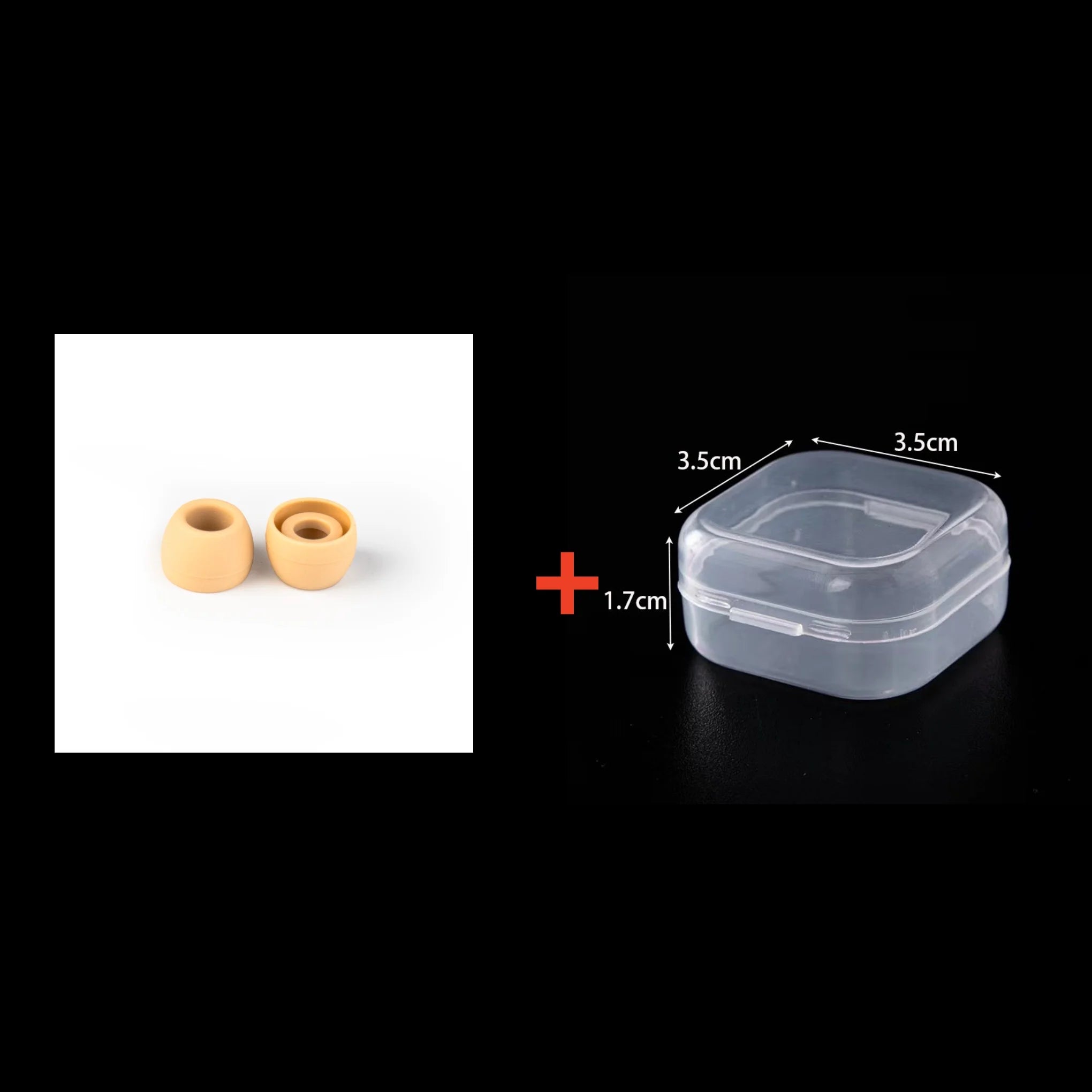 KBEAR Coffee Eartips Wired Headphones Silicone ear tips Skin-safe Ergonomic design for KB02 KB03 Rosefinch