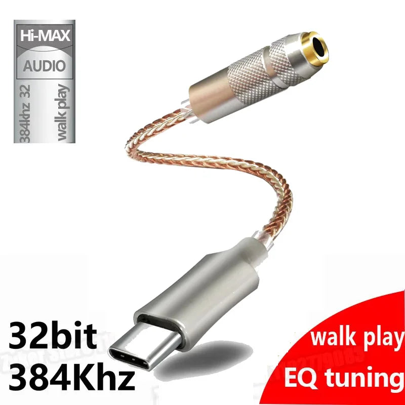 USB Type C to 3.5mm Hi-res DAC / Headamp USB C