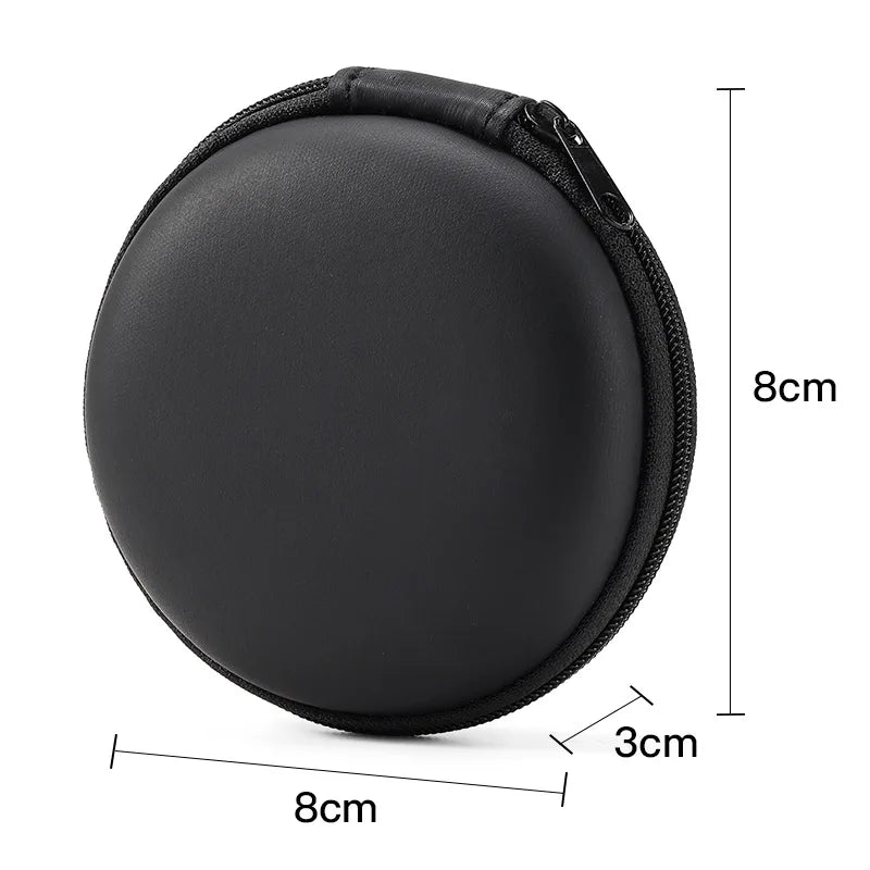 PU Mini Carrying Hard Bag Box Case For Earphone / Headphone and Accessories