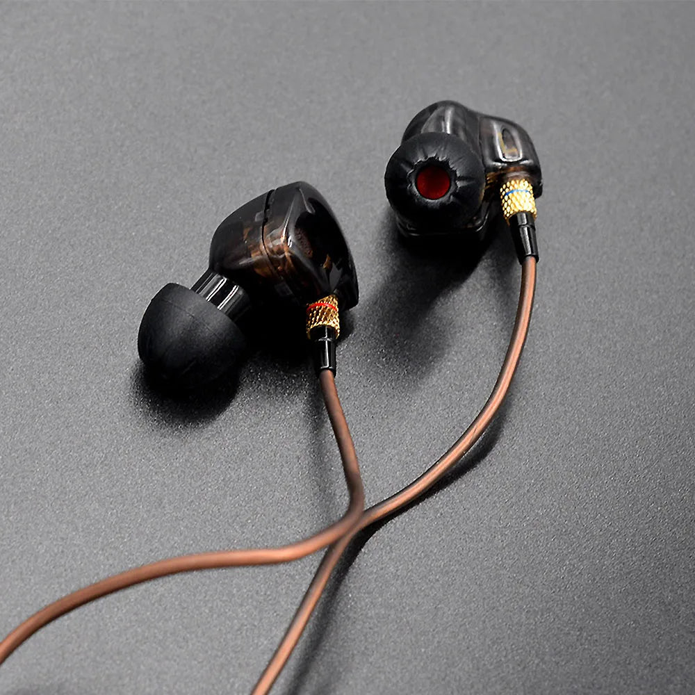 Treaded Silicone Eartips For KZ/Airdots/AKG Earphones - 3 pairs