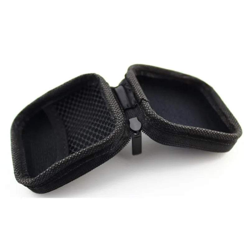 Earphones Carrying Storage Pouch - Hard Case For Accessories Memory Card USB Cable