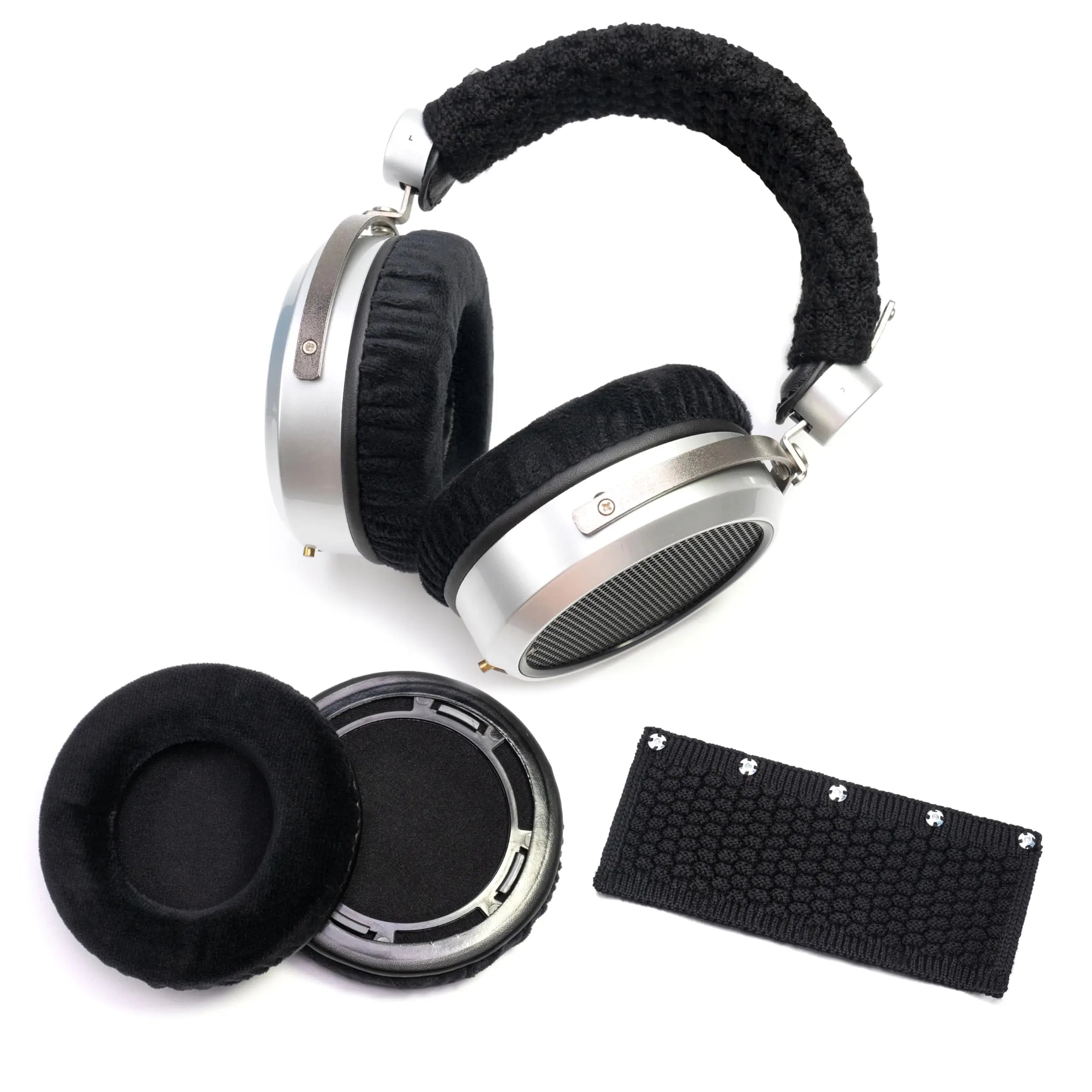 Velour Ear Pads Wool Headband Refresher Kit For Hifiman SUNDARA HE400, 400SE, 400I, 400S, HE560, 560I, HE500