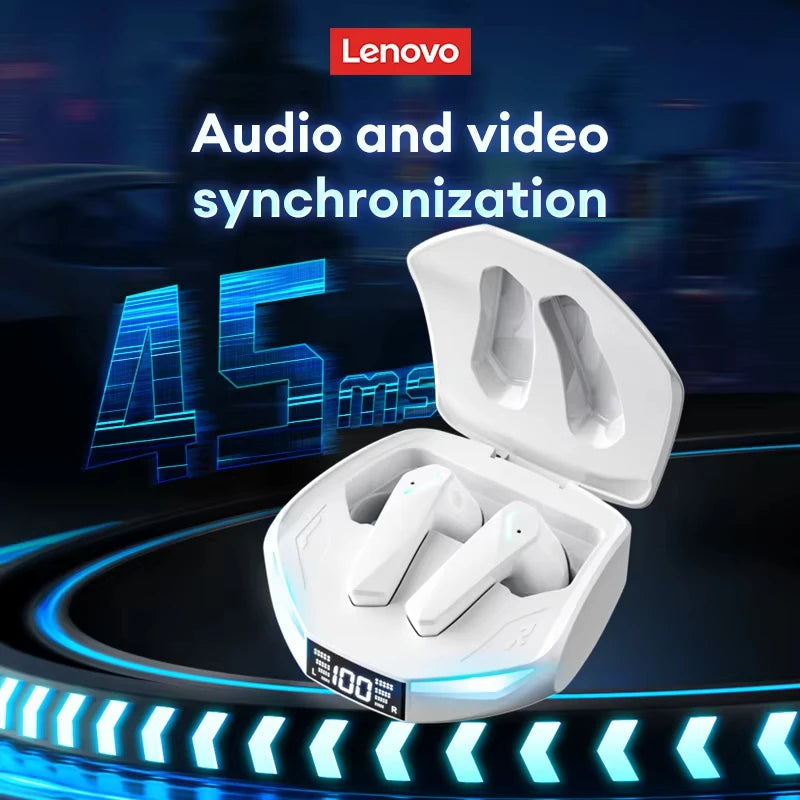 Lenovo XT53 TWS - LED Display Waterproof Low Latency Gaming Earbuds