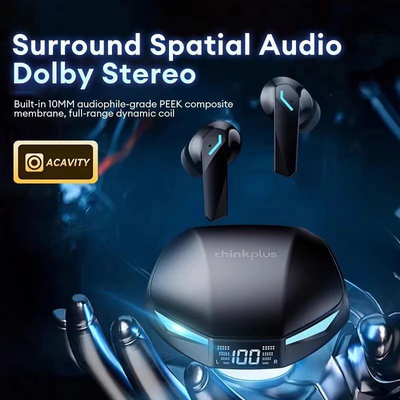 Lenovo XT53 TWS - LED Display Waterproof Low Latency Gaming Earbuds