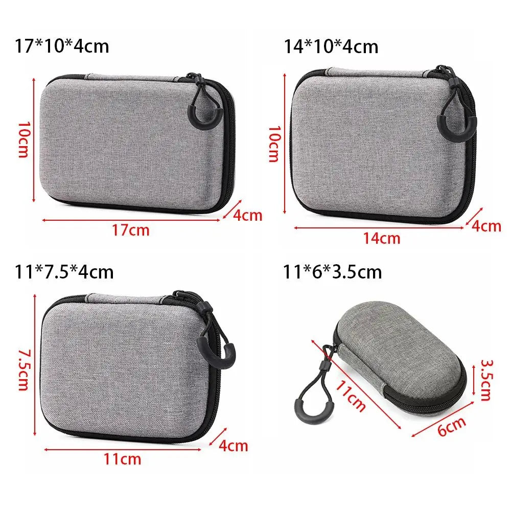 EVA Storage Carrying Bag - Earphone Case For Airpods Earphones/Phone/Cable and Accessories