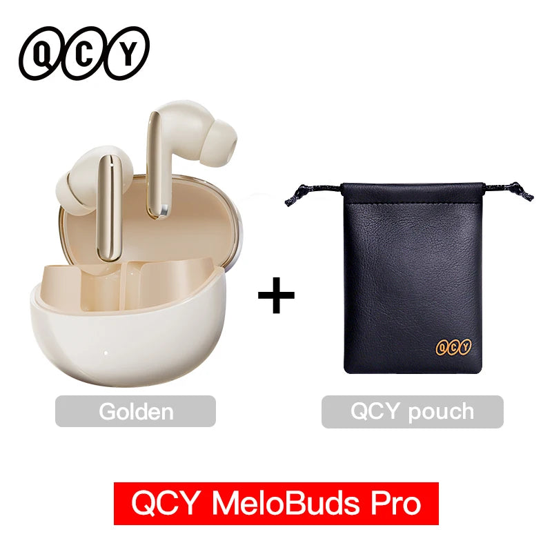 QCY MeloBuds Pro ANC TWS Earphones - 46dB Hybrid ANC Hi-Res LDAC Earbuds 6 Mic Headphones in-Ear Detection