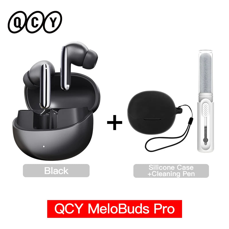 QCY MeloBuds Pro ANC TWS Earphones - 46dB Hybrid ANC Hi-Res LDAC Earbuds 6 Mic Headphones in-Ear Detection