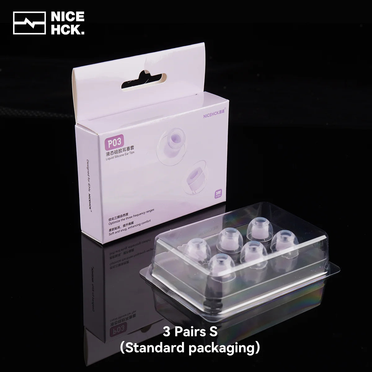 NICEHCK P03 Transparent Liquid Silicone Ear Tips