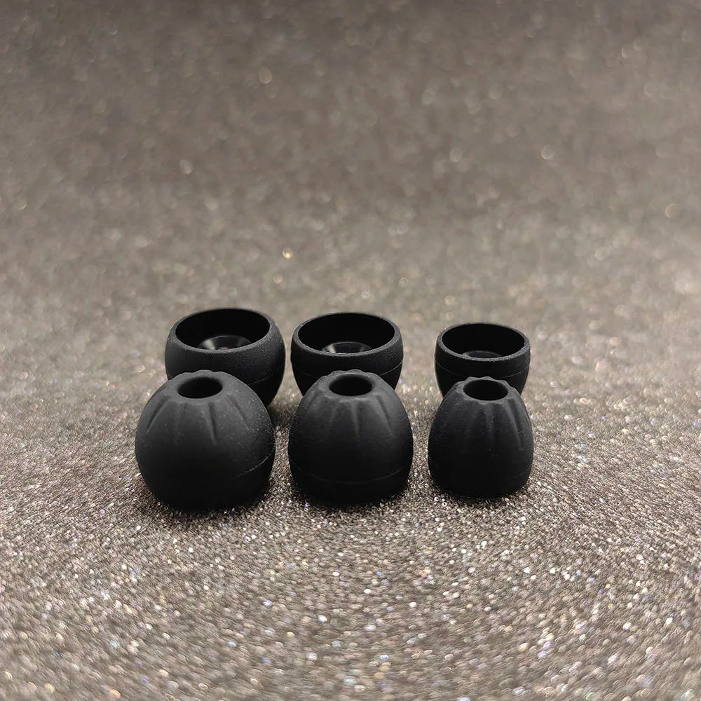 Treaded Silicone Eartips For KZ/Airdots/AKG Earphones - 3 pairs