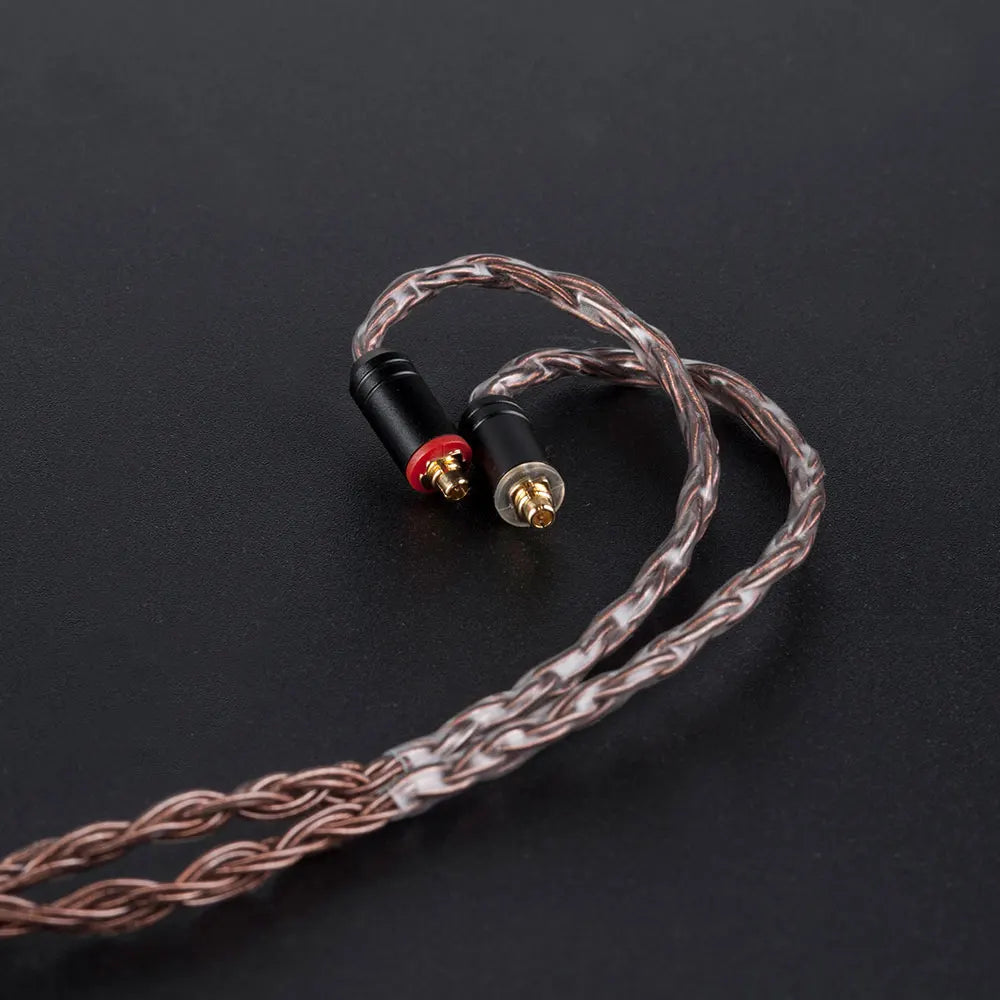 KBEAR 16 Core Pure Copper Earphone Cable 2PIN/MMCX/QDC Earbuds For KZ EDX ZSN PRO BLON BL-03 KBEAR KS1 Headphone