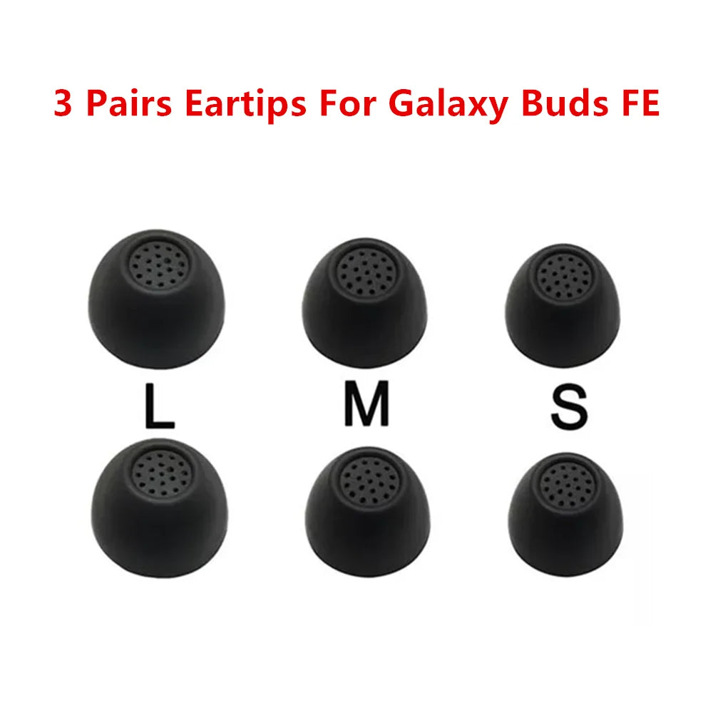 Memory Foam Ear Wing Tips for Samsung Galaxy Buds FE L/M/S - 3+2 pairs (10 pieces)