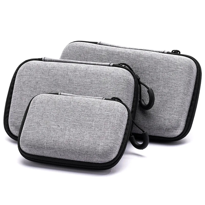 Hard Shell Storage Bag for Earphones and / or its Accessories - Memory Cards USB Cables
