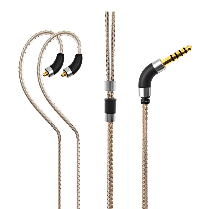 Silver Plated Audio Cable For FiiO FH3 FX15 JD7 FDX FH15 FH9 FH5s Pro FF5 FA7S headphones and many others