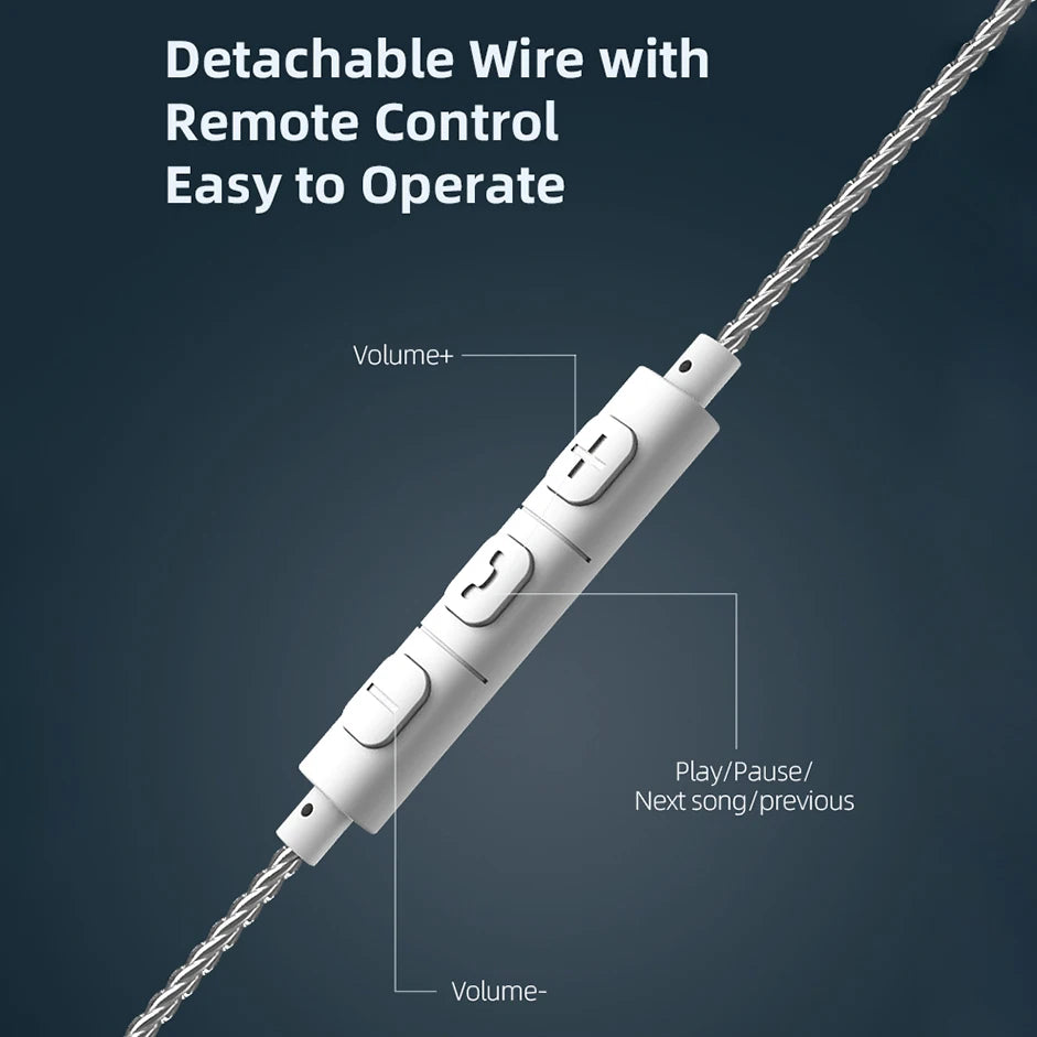Type-C Digital Earphone Upgrade Cable, S-Type 2 PIN Compatible With Samsung IPhone
