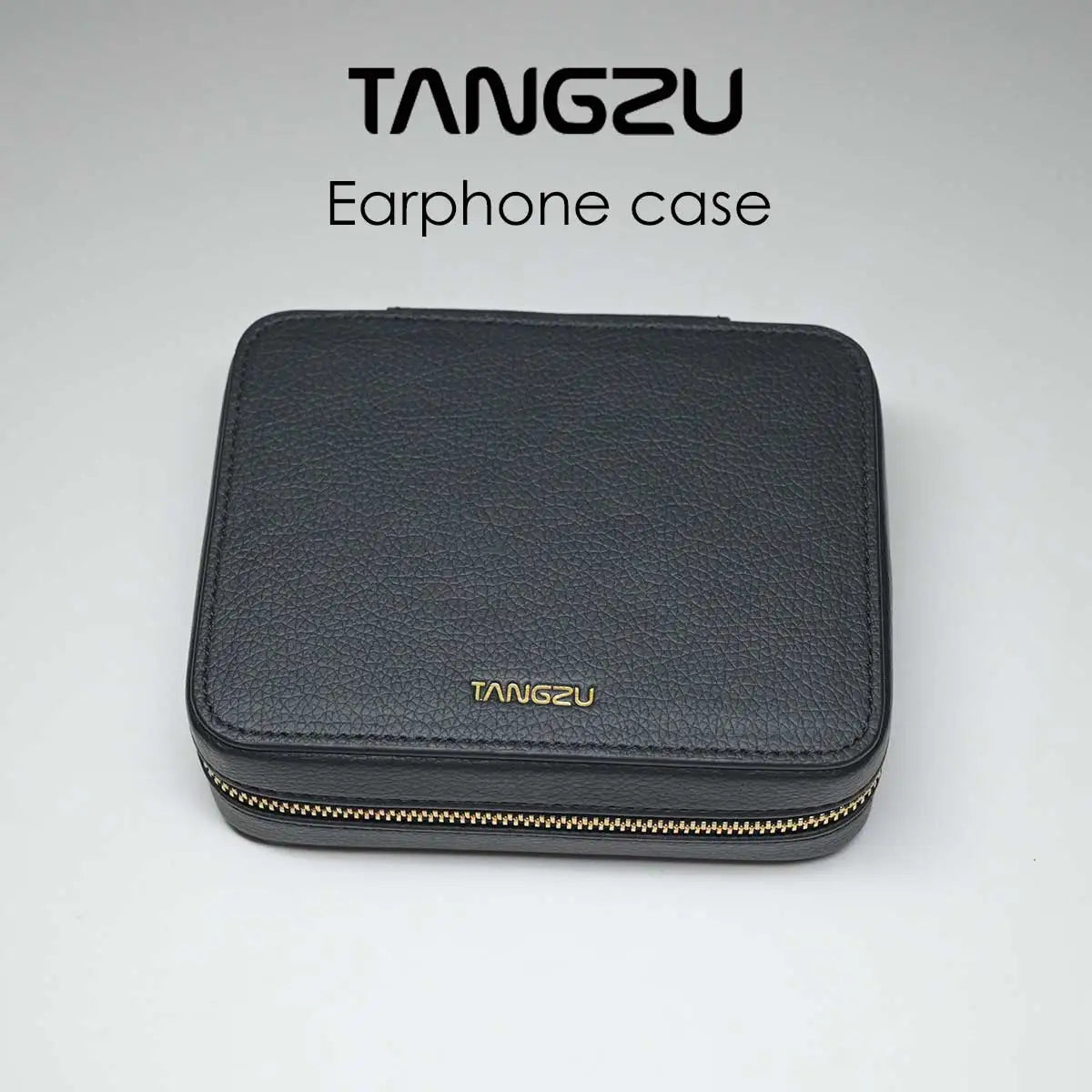 TANGZU Premium Leather Earphone Case - Versatile Pouch for Earphones and Accessories