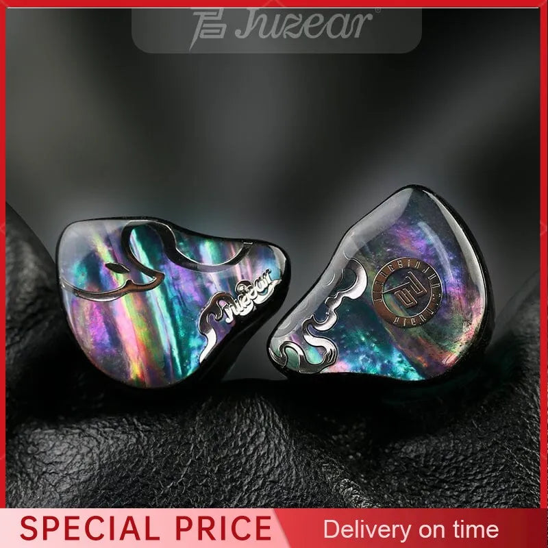 JUZEAR x Z Reviews Defiant 1DD +3BA Hybrid IEMs In-ear Earphones 3-Way Crossover HiFi Headset with 3.5+4.4mm Plugs Cable