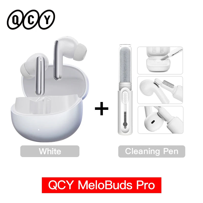 QCY MeloBuds Pro ANC TWS Earphones - 46dB Hybrid ANC Hi-Res LDAC Earbuds 6 Mic Headphones in-Ear Detection