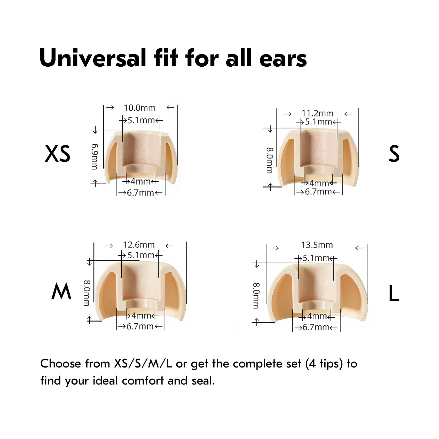 KBEAR Coffee Eartips Wired Headphones Silicone ear tips Skin-safe Ergonomic design for KB02 KB03 Rosefinch