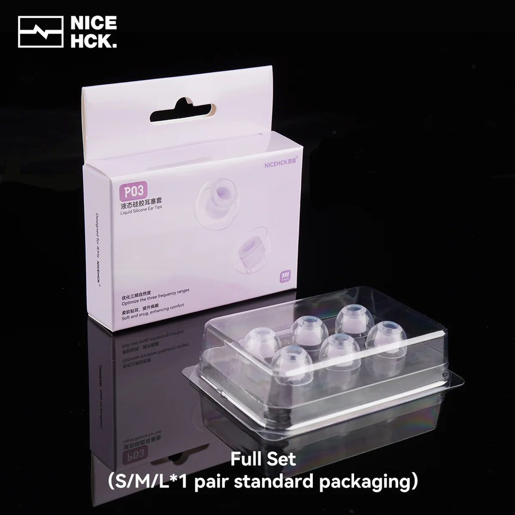 NICEHCK P03 Transparent Liquid Silicone Ear Tips