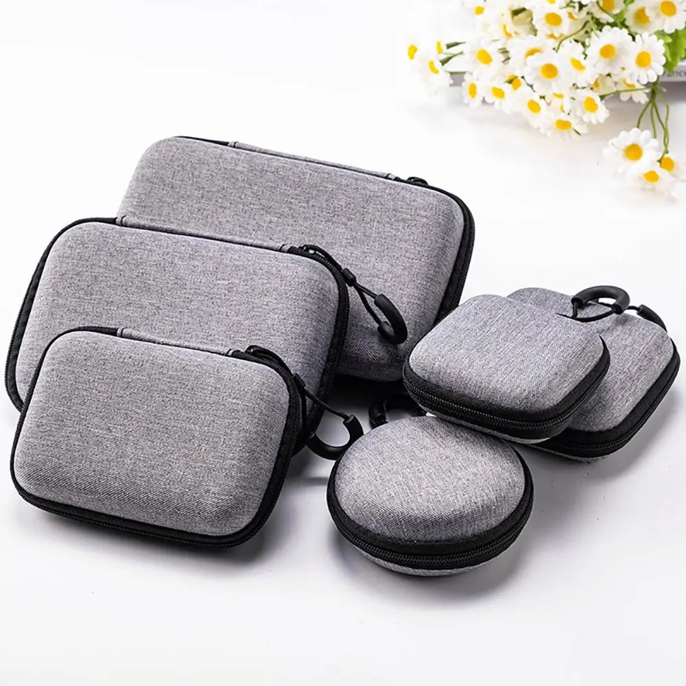 EVA Storage Carrying Bag - Earphone Case For Airpods Earphones/Phone/Cable and Accessories