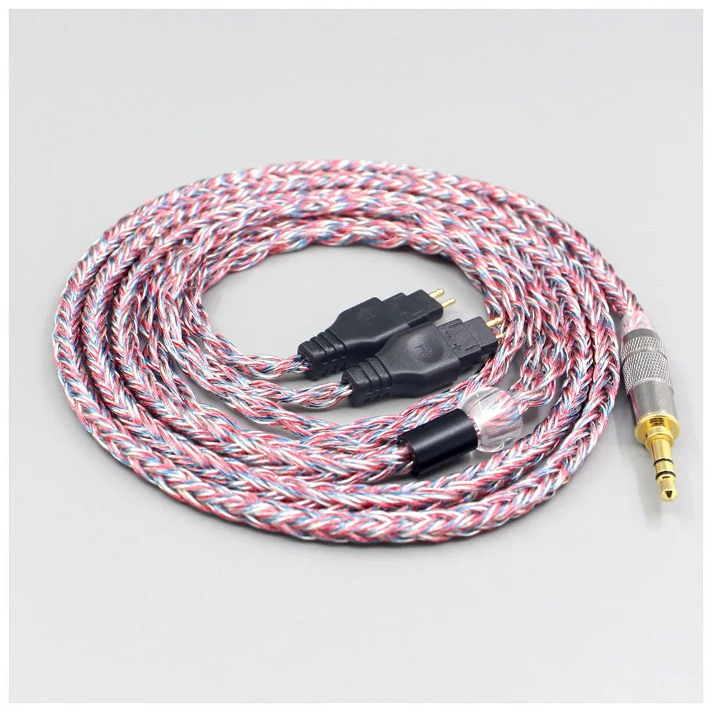 16 Core Silver OCC OFC Mixed Braided Cable For Sennheiser HD580 HD600 HD650 HDxxx HD660S HD58x HD6xx Earphone Headphone LN007590