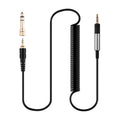 For Sennheiser Audio Technica HD598 HD2.30 HD560S HD599 HD400PRO M40X M50X 6.5mm Large Plug to 2.5mm Spring Headphone Cable