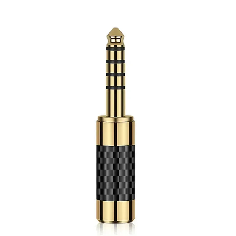 Jack 4.4mm Connector Balanced Interface Speaker Terminal Copper Male Plug Audio Conector DIY Headphones Cable Gold Rhodium