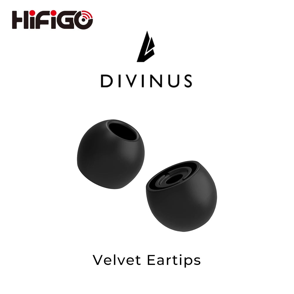 HiFiGo Divinus Velvet Silicone Earphones Ear Tips for Nozzle Size 3-5mm
