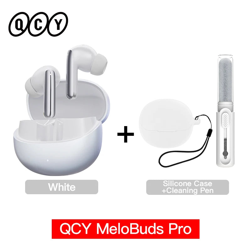 QCY MeloBuds Pro ANC TWS Earphones - 46dB Hybrid ANC Hi-Res LDAC Earbuds 6 Mic Headphones in-Ear Detection