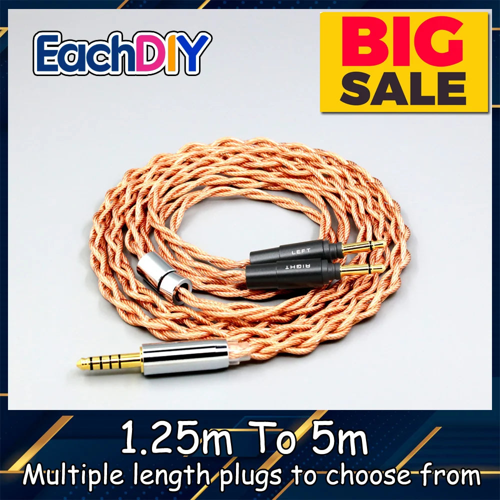 Graphene 7N OCC Shielding Coaxial Mixed Earphone Cable LN008765
